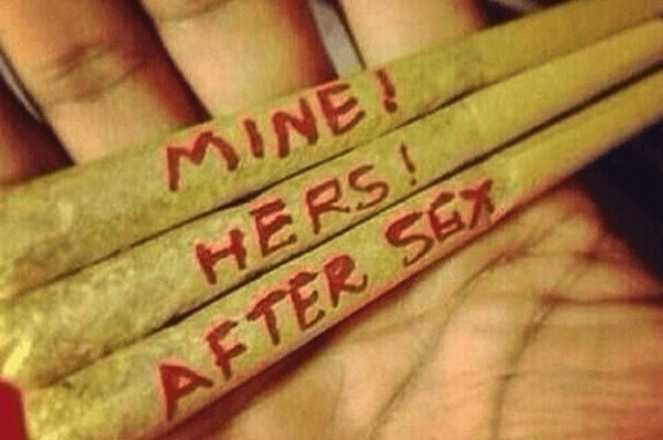 Marijuana joints after sex