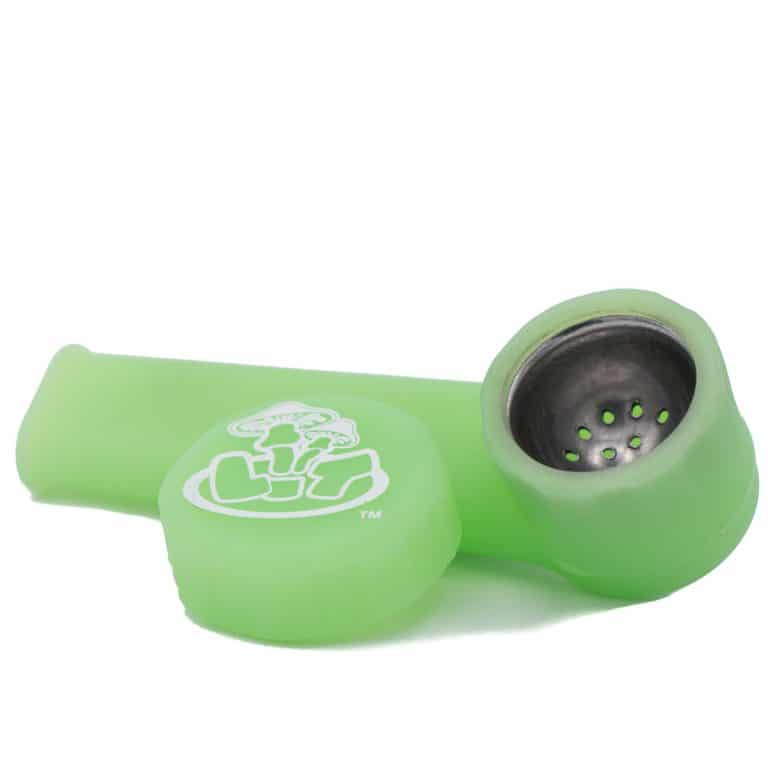 Silicone Glow-In-The-Dark Pipe - Green