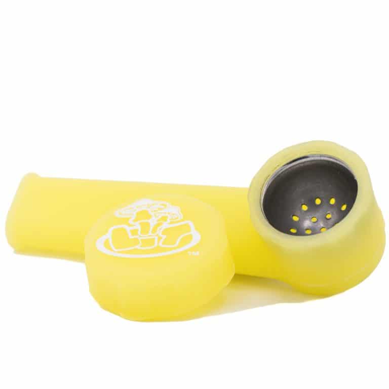 Silicone Glow-In-The-Dark Pipe - Yellow