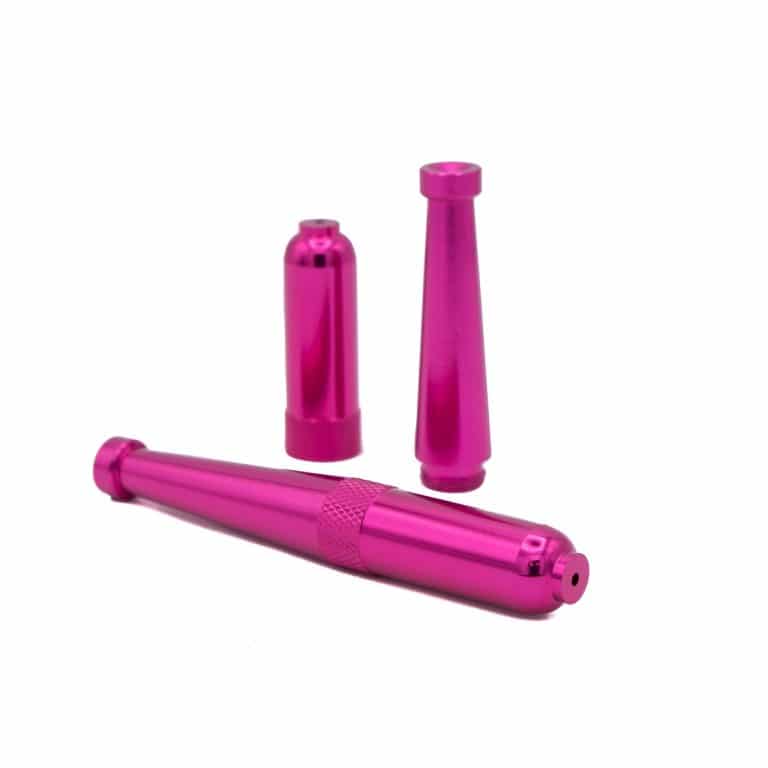 Zeppelin LARGE Metal One Hitter Pipe - Pink