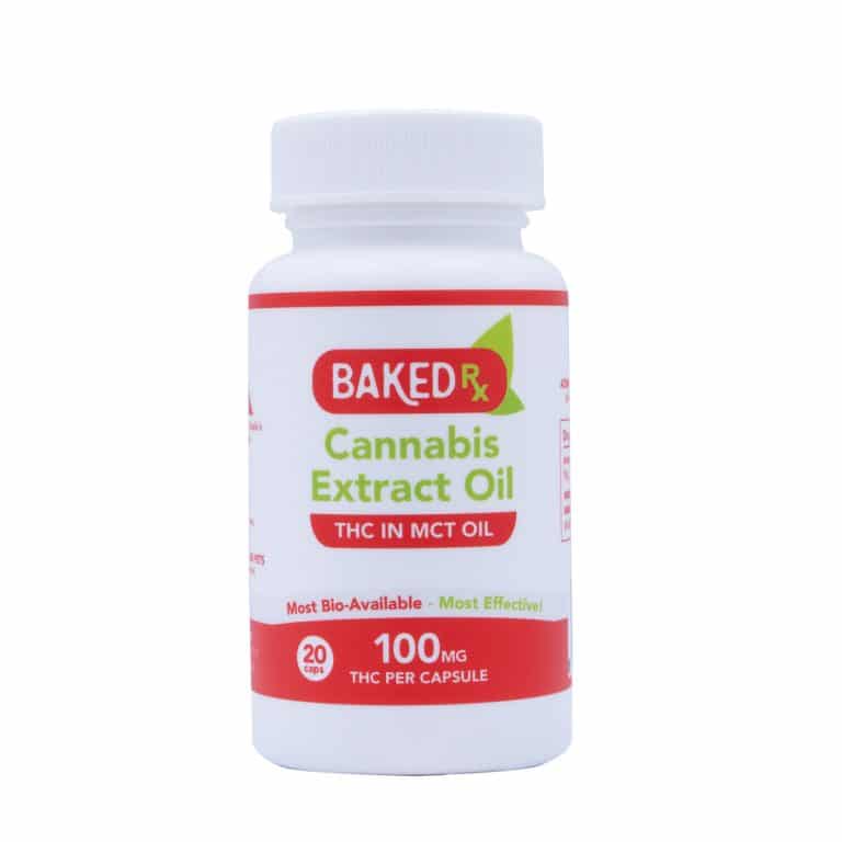 Baked RX - THC Capsules - 100mg