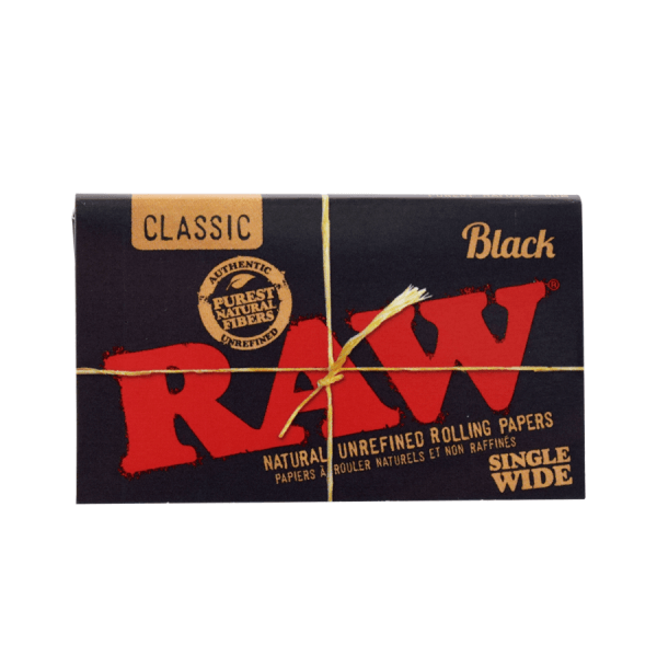 Raw Black - Single Wide Rolling Papers DW