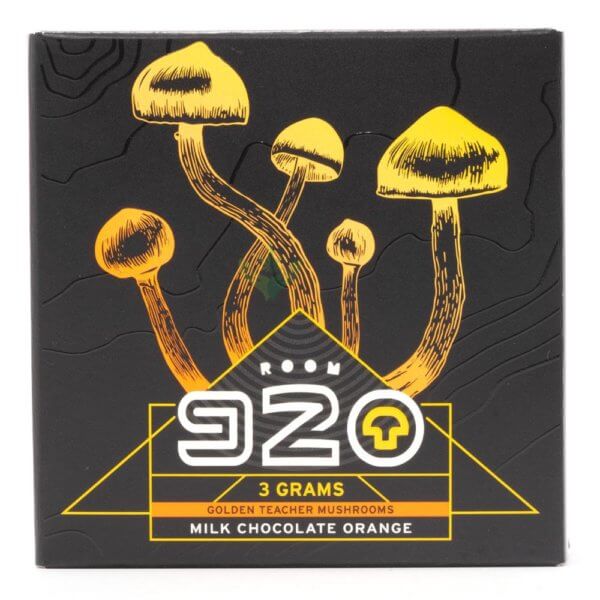 Mushroom Infused Orange Milk Chocolate Squares