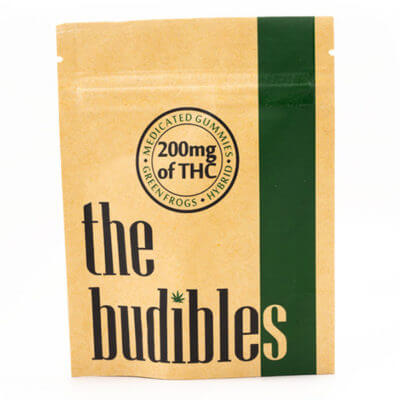 budibles medicated thc green frogs candy