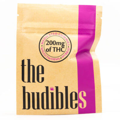 budibles medicated thc wiggly worms candy