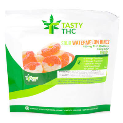 sour watermelon rings tasty thc candy