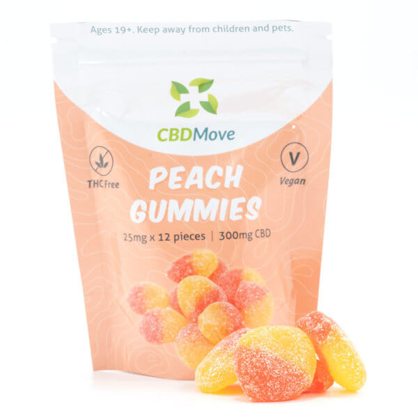 Cbdmove Peach Gummies 300Mg Cbd
