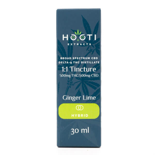 Hooti 500Mg 1To1 Hybrid Tincture Ginger Lime 2