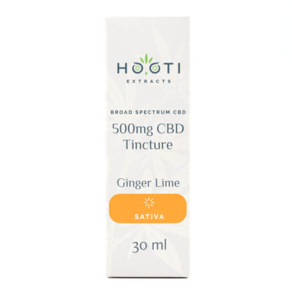 Hooti 500Mg Cbd Sativa Tincture Ginger Lime 2