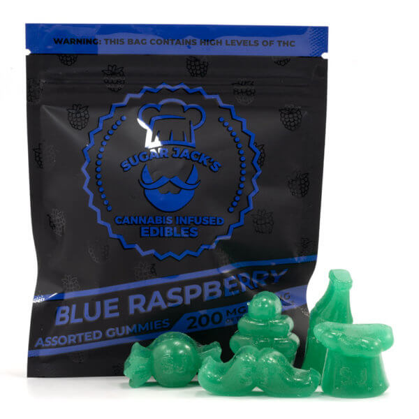 Sugar Jacks Blue Raspberry THC Gummies