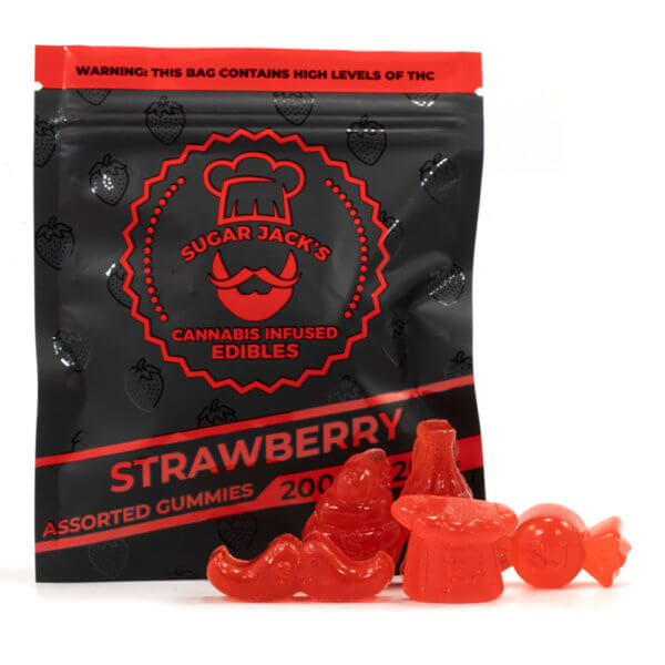 Sugar Jacks Strawberry THC Gummies