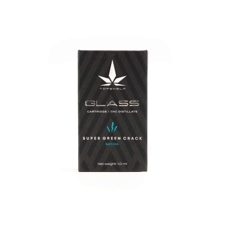 Top Shelf Super Green Crack THC Glass Cartridge Cannabismo