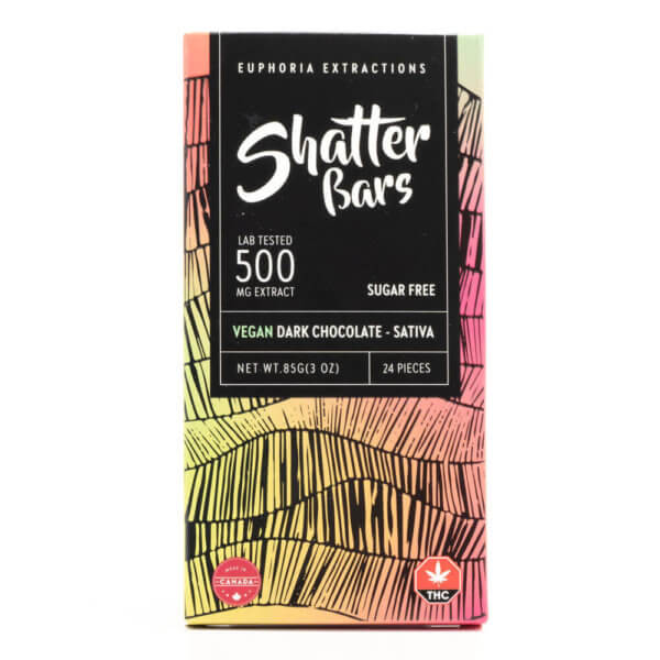 Sativa Vegan Dark Chocolate Shatter Bar