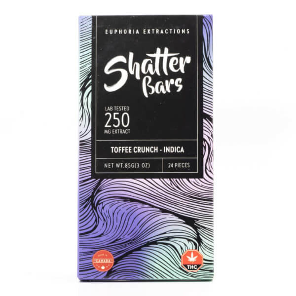 Euphoriaextracts Shatter Bars Toffee Crunch Indica 250Mg