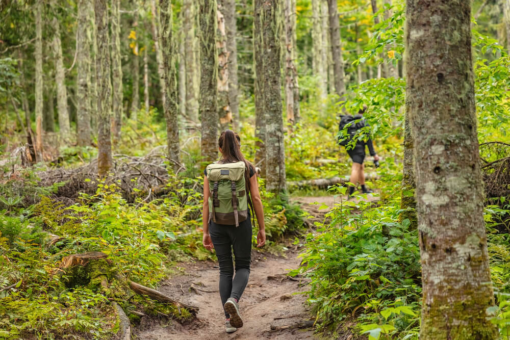 hiking with weed