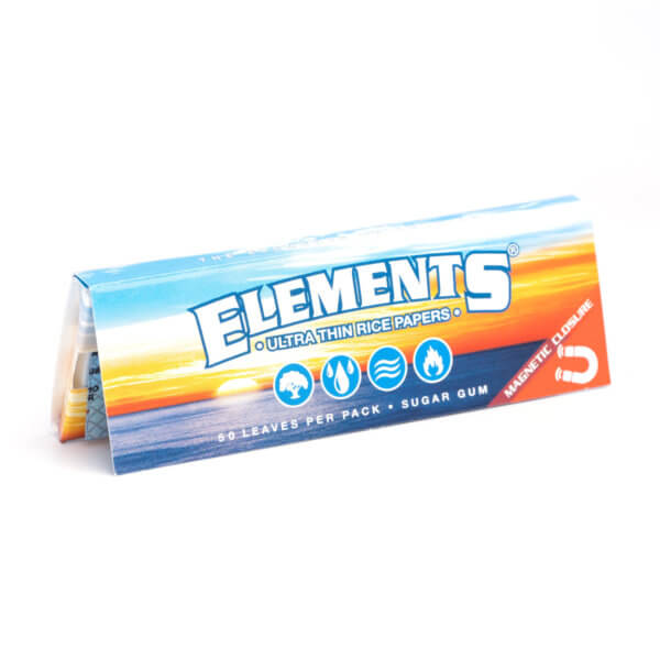 1 1/4" Ultra Thin Rice Rolling Paper - Elements