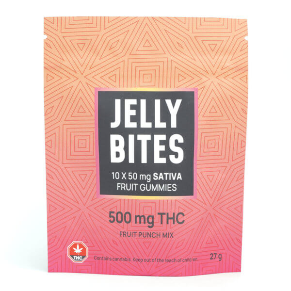 Jellybites Fruit Punch Sativa 500Mg Thc