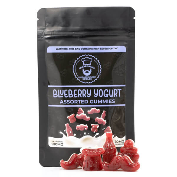 1 Sugarjacks Blueberry Yogurt Gummies 100Mg