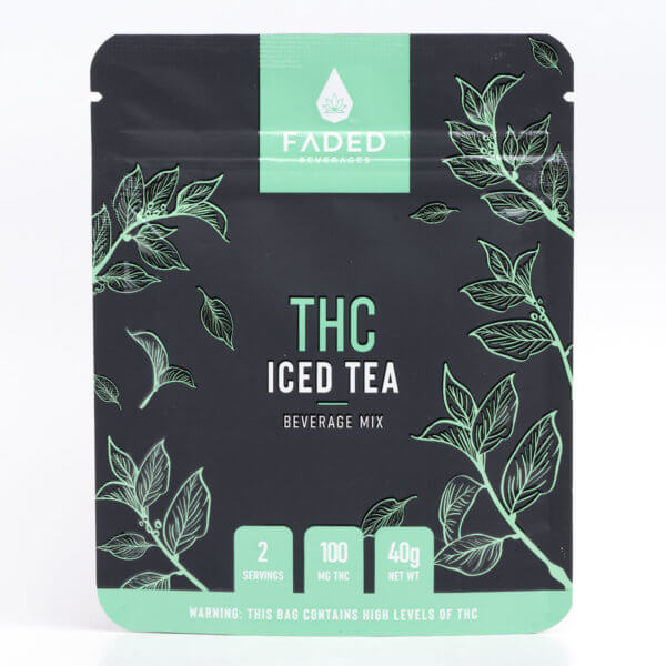 Fadedbeverages Thc Iced Tea Mix 100Mg Thc