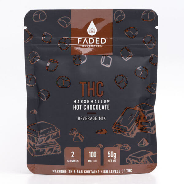 Fadedbeverages Thc Marshmallow Hot Chocolate Mix 100Mg Thc