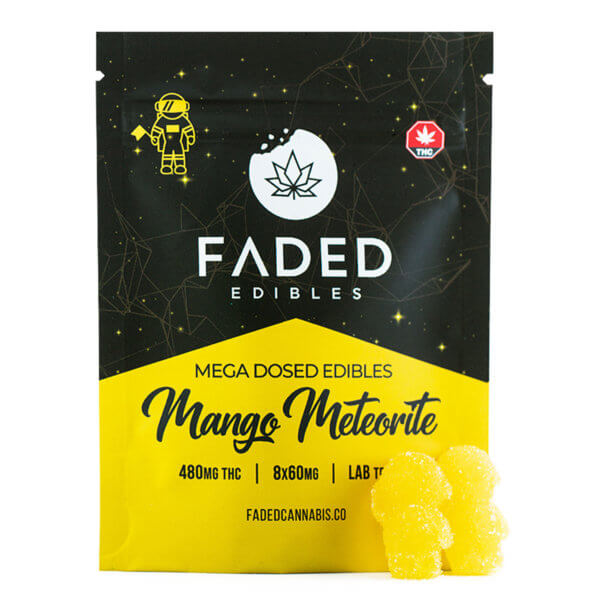 Fadededibles 480Mg Thc Gummies Mango Meteorite 1