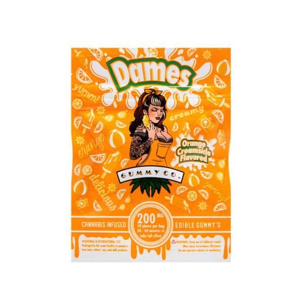 1 Dames Orange Creamsicle 200Mg Thc Gummies