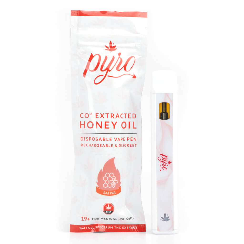 Co2 Pyro CO2 Honey Oil Disposable Vapes - Pyro Extracts - Cannabismo