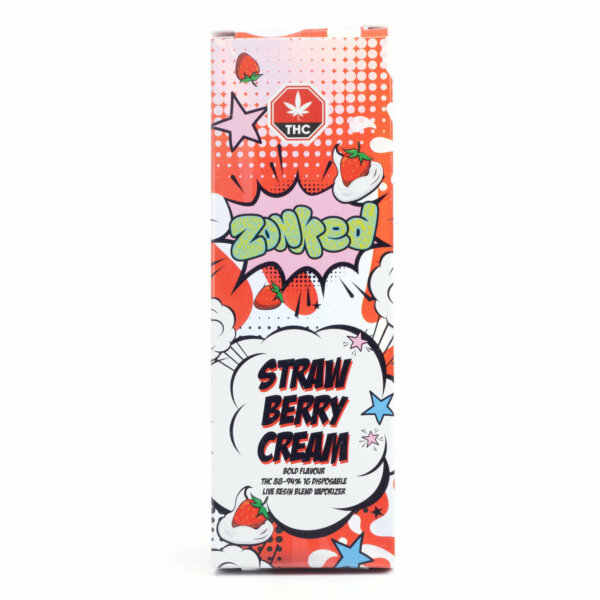 Zonked Live Resin Vape Pen Strawberry Cream
