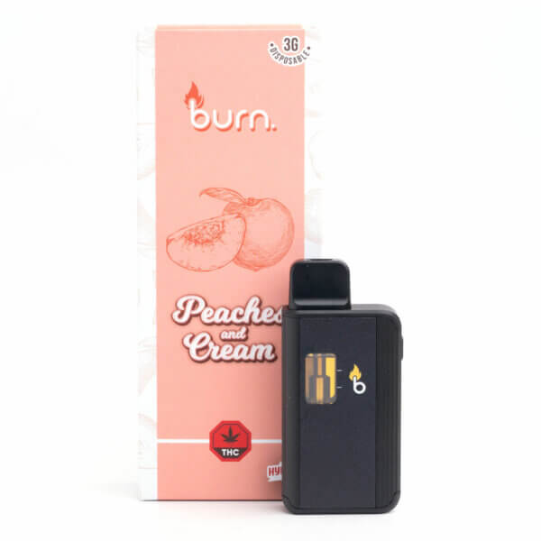 Burn-3Gram-Disposable-Vape-Pen-Peaches-&-Cream
