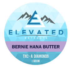 bernie hana butter thc-a diamonds - elevated extracts