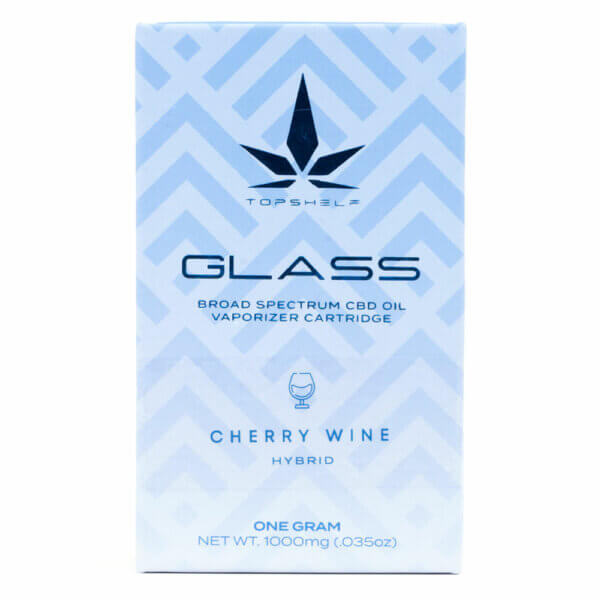 Topshelf Glass Cbd Cartridge Cherry Wine