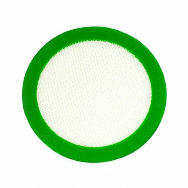 Round-Silicone-Dab-Mat-Green