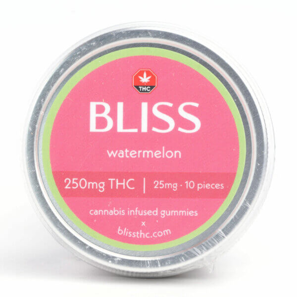 Bliss-Cannabis-Infused-Gummies-250MG-THC-Watermelon