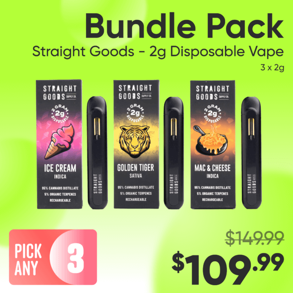 Straight Goods - 2g Disposable Vape Bundle Pack