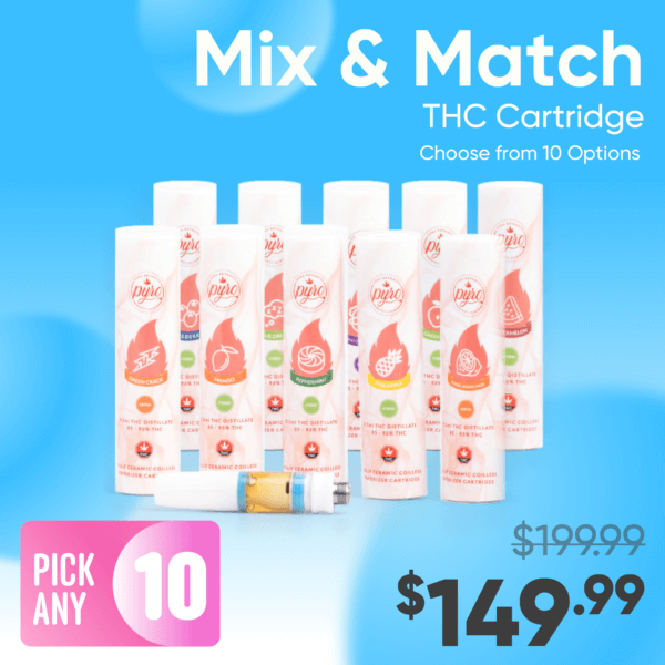 THC Ceramic Cartridge - Mix & Match (0.5g x 10)