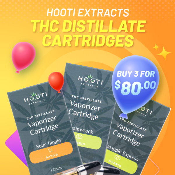 Hooti Extracts 3 Pack THC Cartridges Deal