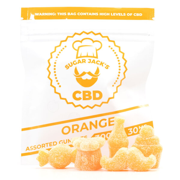 Sugar Jack's - 300mg CBD Orange Assorted Gummies
