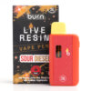 Live resin disposable vape pen - burn - sour diesel