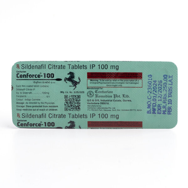 viagra-sildenafil-Centurion-Remedies-Cenforce-100-Sildenafil-Citrate-Tablets