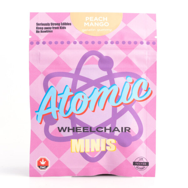 atomic wheelchair - 1200mg thc vegan peach mango