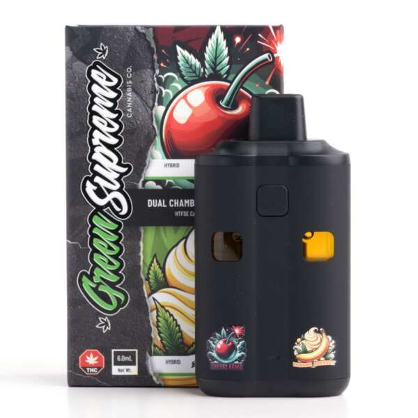 6g Dual Disposable Vape - Green Supreme - Cherry Bomb x Banana Sherbert