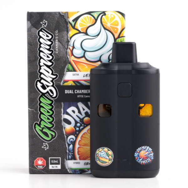 6g Dual Disposable Vape - Green Supreme - Lemon Meringue x Orange Freeze