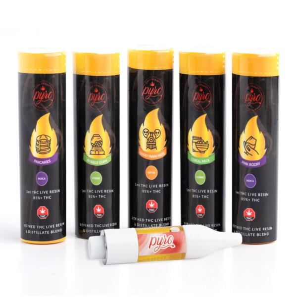 Pyro Extracts Live Resin Vape Cartridges