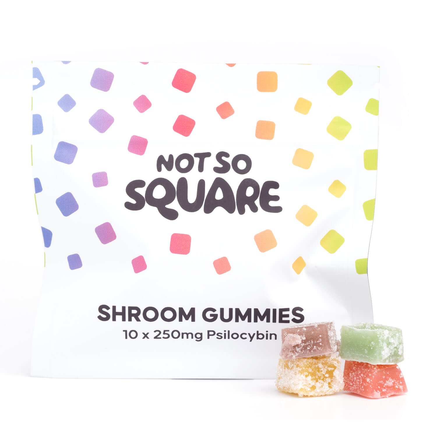 2.5g Psilocybin Gummies - Not So Square 1 2.5g Psilocybin Gummies - Not So Square