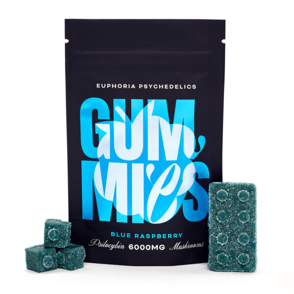 6g Gummies - Euphoria Psychedelics - Blue Raspberry