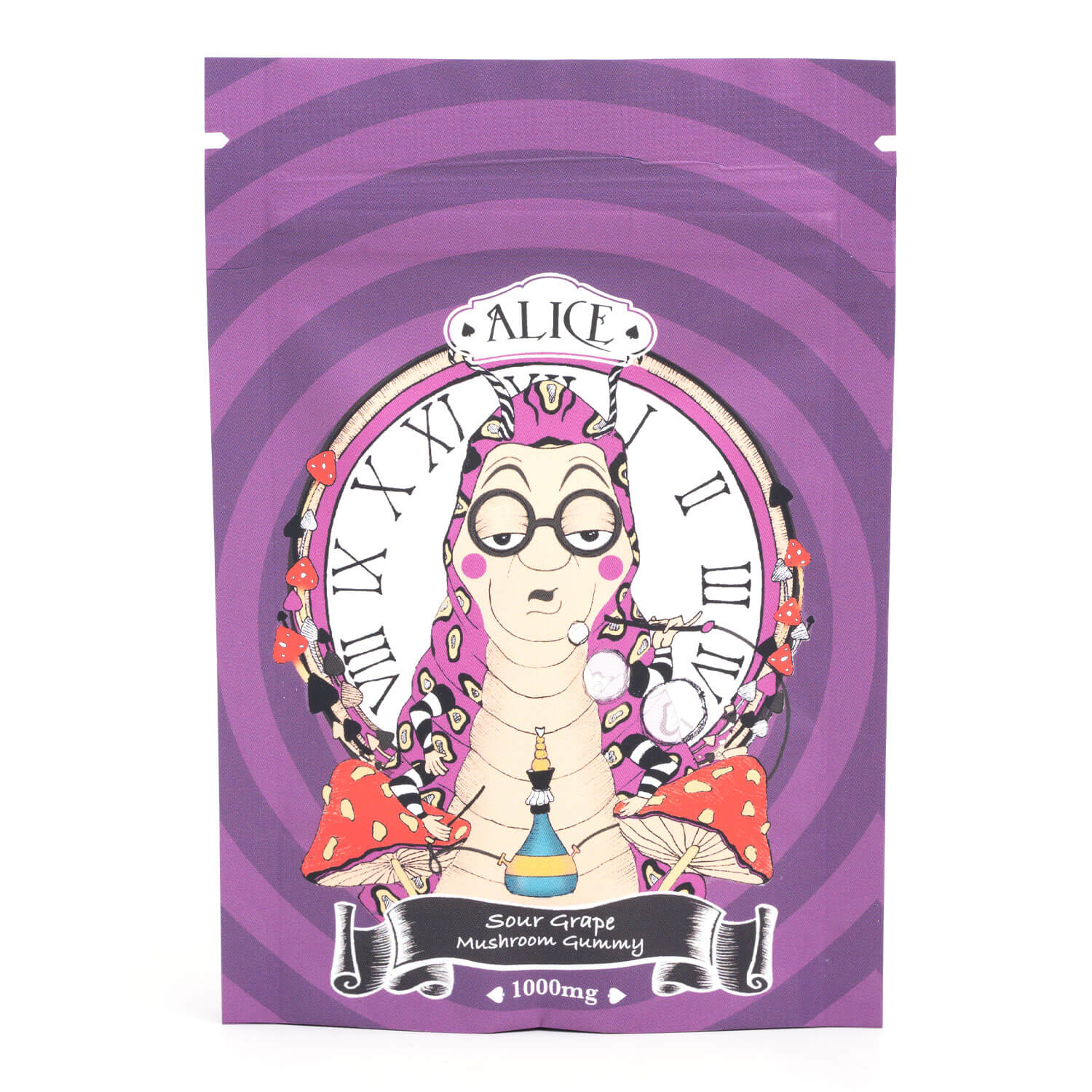 Sour Grape Mushroom Gummy - Alice 1 Sour Grape Mushroom Gummy - Alice