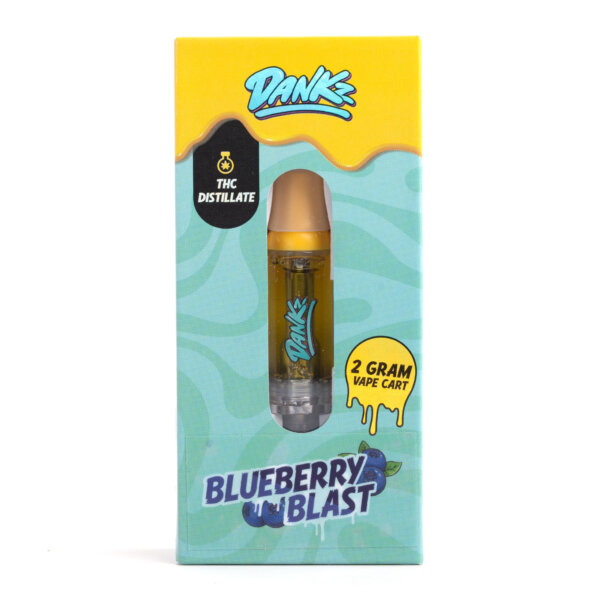 2g THC Distillate Vape Cartridge - Dankz - Blueberry Blast