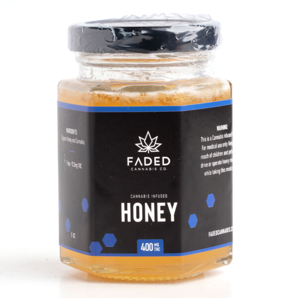 400mg THC Organic Honey - Faded Cannabis Co.