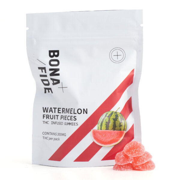 300mg THC Fruit Cubes - Bonafide - Watemelon
