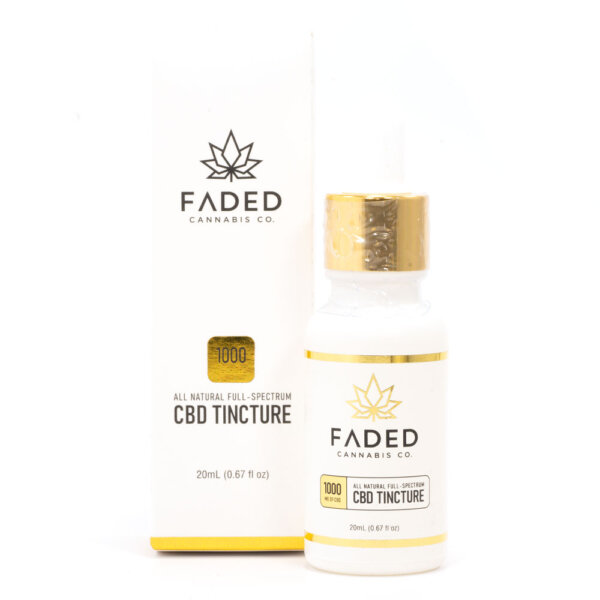 1000mg CBD Full Spectrum Tincture - Faded Cannabis Co